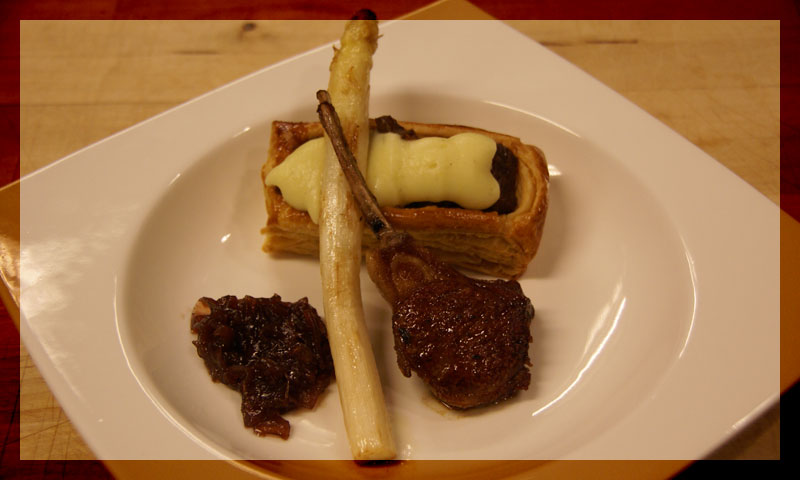 Thumbnail for Lam, op twee wijzen bereid met aardappelmousseline, ui marmelade en asperge