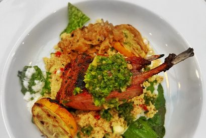 Thumbnail for Lamskoteletten van de BBQ, chimichurri en yogurt-vinaigrette